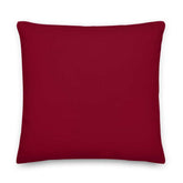 White on Burgundy Polka Dots Premium Decorative Throw Pillow, Pillow, $ 61.50, A Moment Of Now™